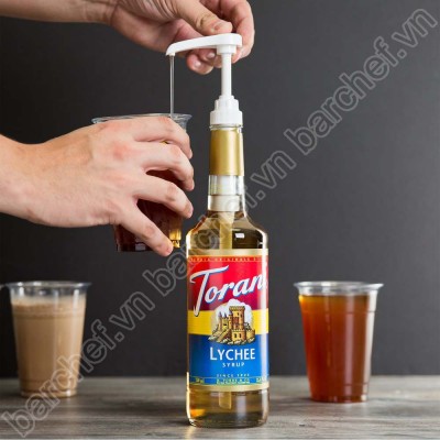 Syrup Torani Chai thủy tinh Hương Vải (750ml) - Nhập khẩu Mỹ - Torani Lychee Syrup, Siro Vải - pha chế trà, trà sữa