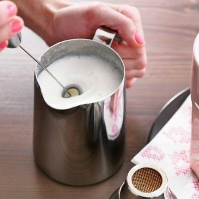 Ca đánh sữa, ca đánh bọt sữa Inox có vạch chia (350ml) - Ca đánh sữa Barista