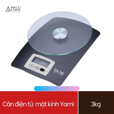 Cân điện tử Yami Mặt kính (3KG) - Cân đa năng, cân định lượng, cân tiểu li mini