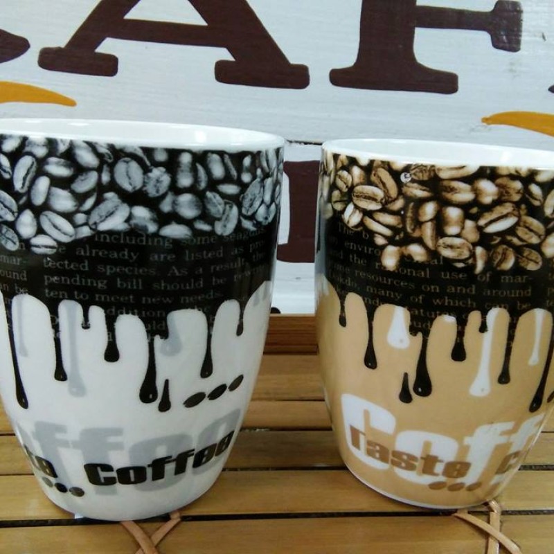 Bộ 2 ly sứ hình hạt cà phê